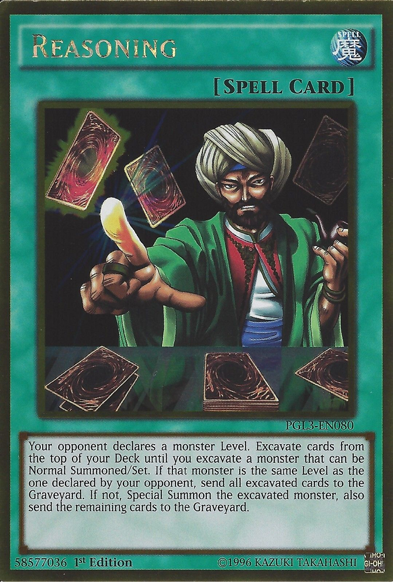 Reasoning [PGL3-EN080] Gold Rare | Jomio and Rueliete's Cards and Comics