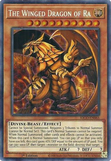 The Winged Dragon of Ra [KICO-EN065] Secret Pharaoh’s Rare | Jomio and Rueliete's Cards and Comics