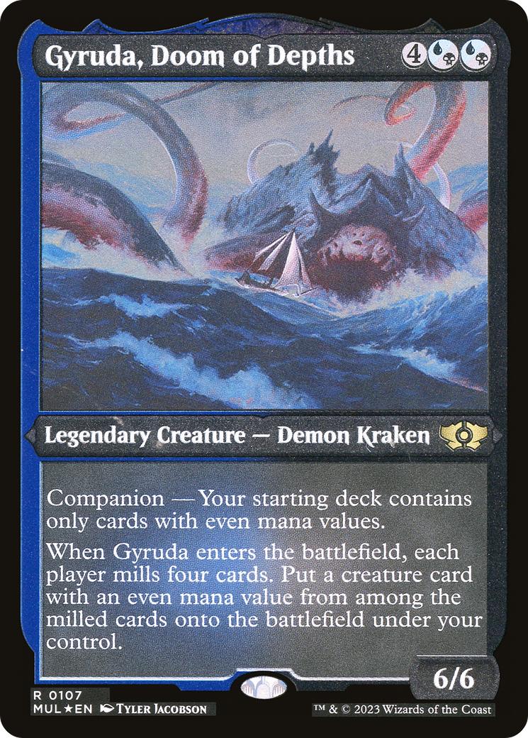 Gyruda, Doom of Depths (Foil Etched) [Multiverse Legends] | Jomio and Rueliete's Cards and Comics