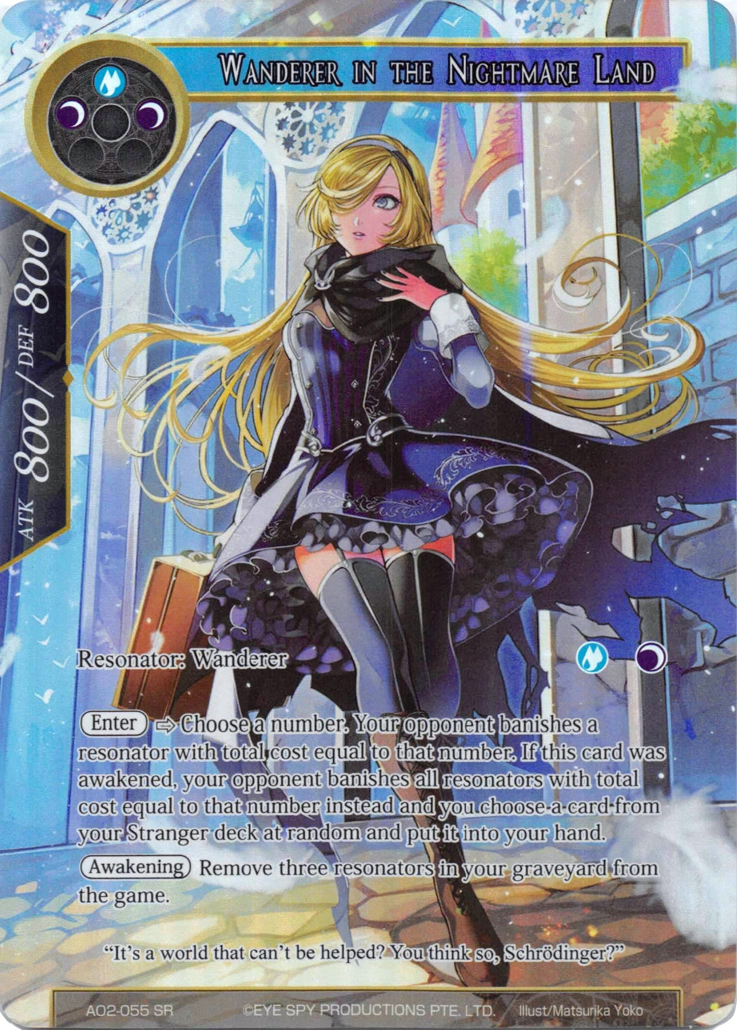 Wanderer in the Nightmare Land (Full Art) (AO2-055) [Alice Origin II] | Jomio and Rueliete's Cards and Comics