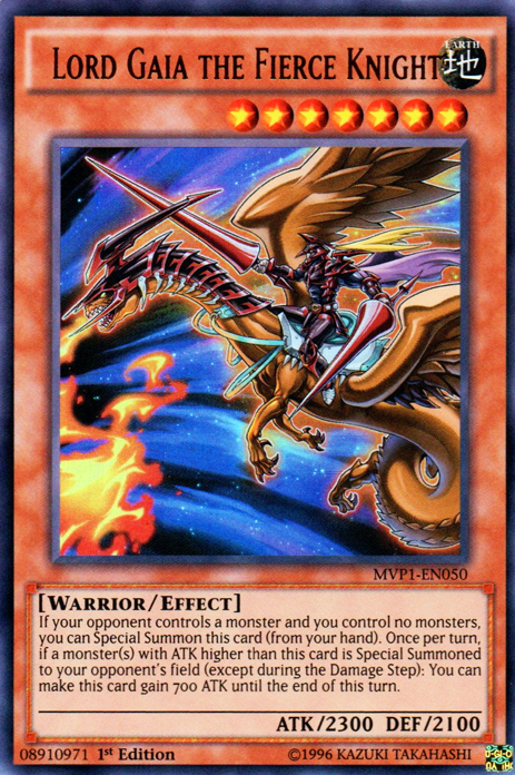 Lord Gaia the Fierce Knight [MVP1-EN050] Ultra Rare | Jomio and Rueliete's Cards and Comics