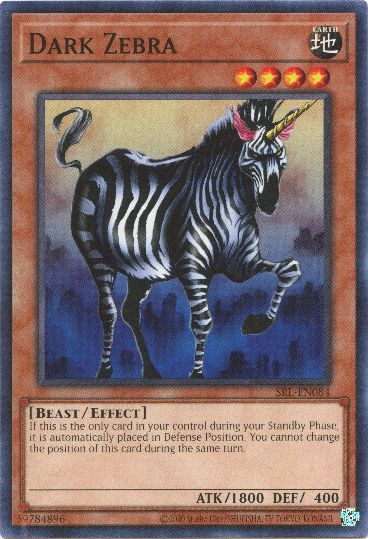 Dark Zebra (25th Anniversary) [SRL-EN084] Common | Jomio and Rueliete's Cards and Comics