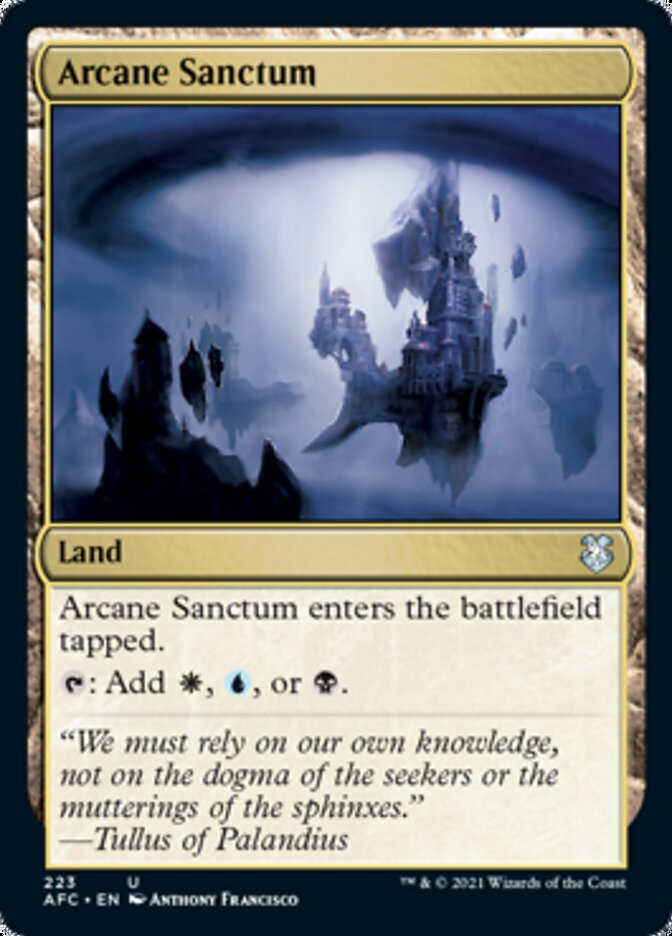 Arcane Sanctum [Dungeons & Dragons: Adventures in the Forgotten Realms Commander] | Jomio and Rueliete's Cards and Comics