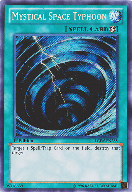 Mystical Space Typhoon [LCJW-EN285] Secret Rare | Jomio and Rueliete's Cards and Comics