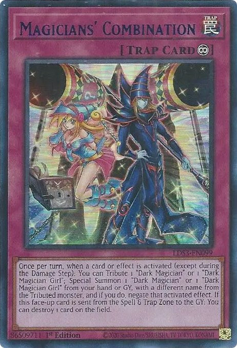 Magicians' Combination (Blue) [LDS3-EN099] Ultra Rare | Jomio and Rueliete's Cards and Comics