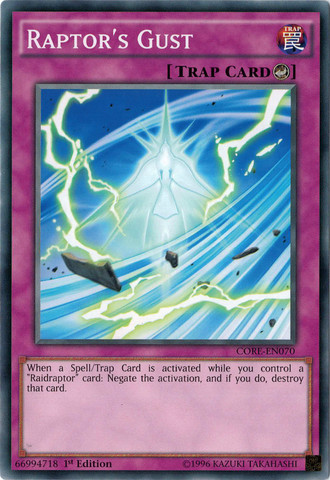 Raptor's Gust [CORE-EN070] Common | Jomio and Rueliete's Cards and Comics