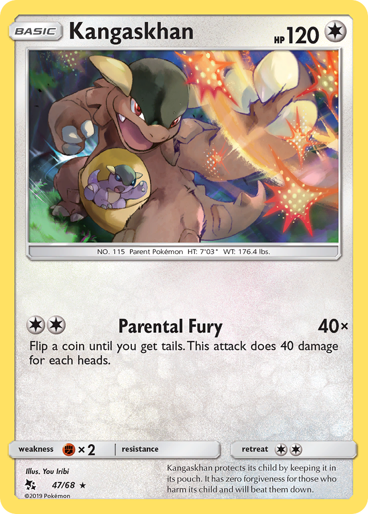 Kangaskhan (47/68) [Sun & Moon: Hidden Fates] | Jomio and Rueliete's Cards and Comics