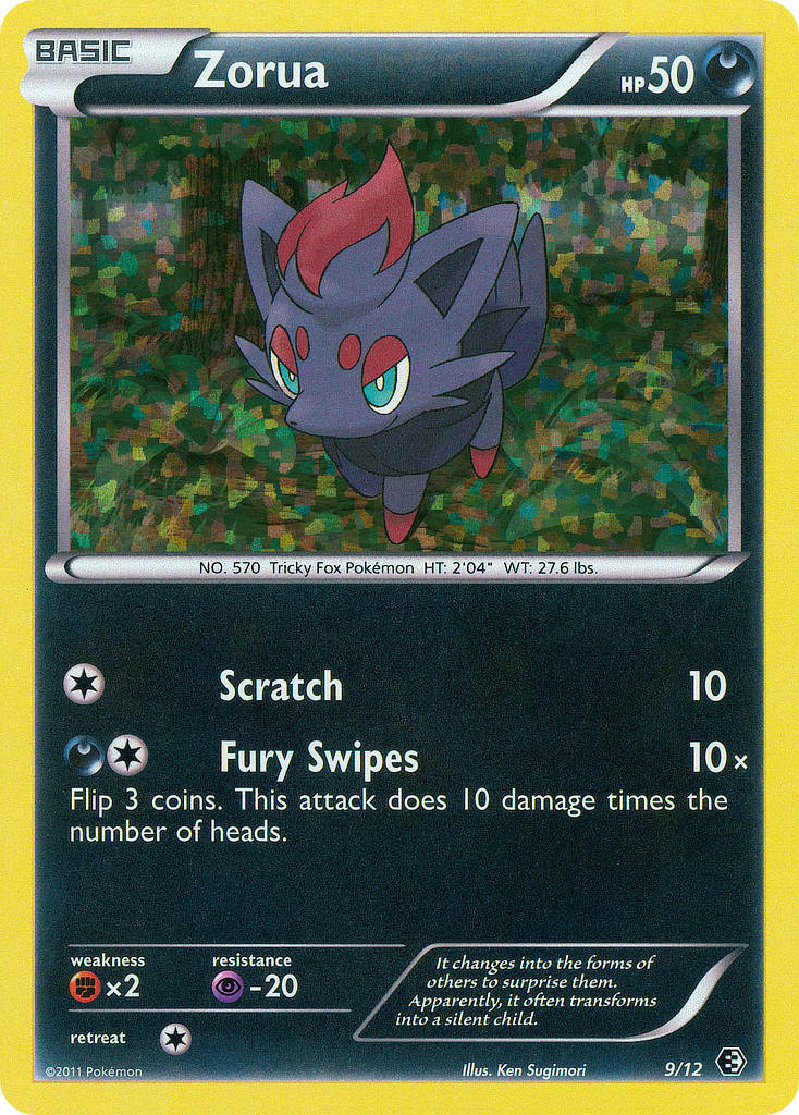 Zorua (9/12) [McDonald's Promos: 2011 Collection] | Jomio and Rueliete's Cards and Comics
