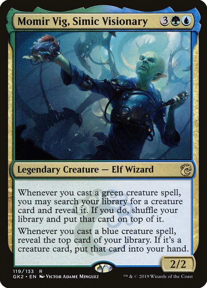 Momir Vig, Simic Visionary [Ravnica Allegiance Guild Kit] | Jomio and Rueliete's Cards and Comics