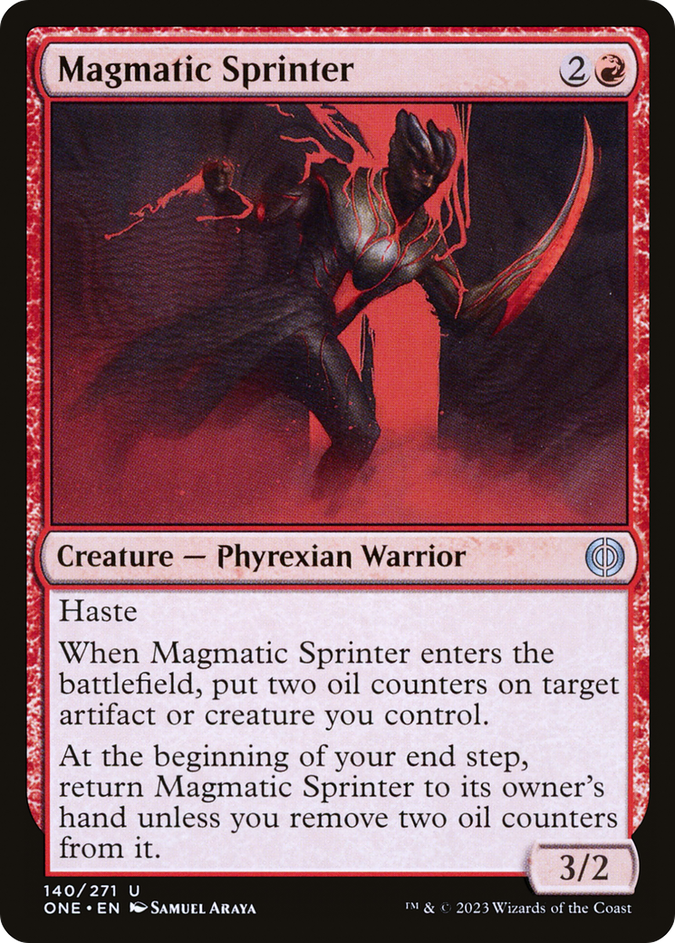 Magmatic Sprinter [Phyrexia: All Will Be One] | Jomio and Rueliete's Cards and Comics