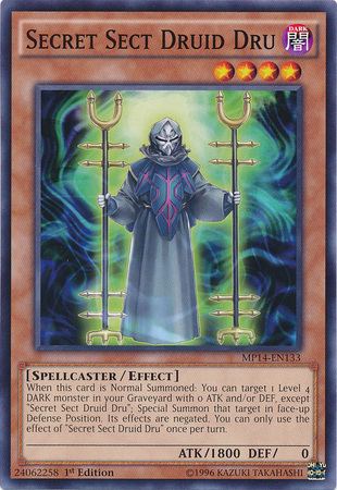 Secret Sect Druid Dru [MP14-EN133] Common | Jomio and Rueliete's Cards and Comics