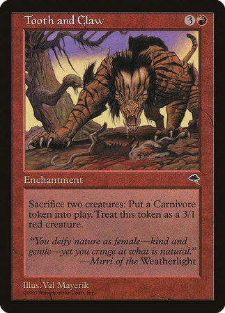 Tooth and Claw [Tempest] | Jomio and Rueliete's Cards and Comics