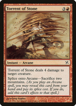 Torrent of Stone [Betrayers of Kamigawa] | Jomio and Rueliete's Cards and Comics