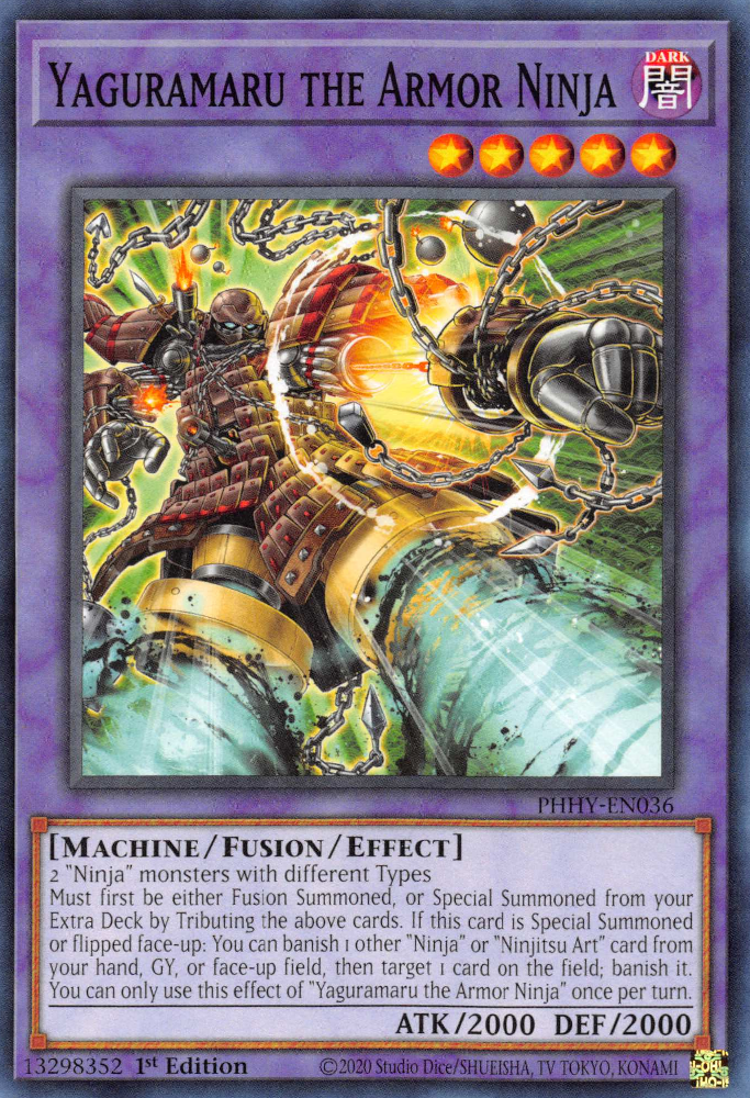 Yaguramaru the Armor Ninja [PHHY-EN036] Common | Jomio and Rueliete's Cards and Comics