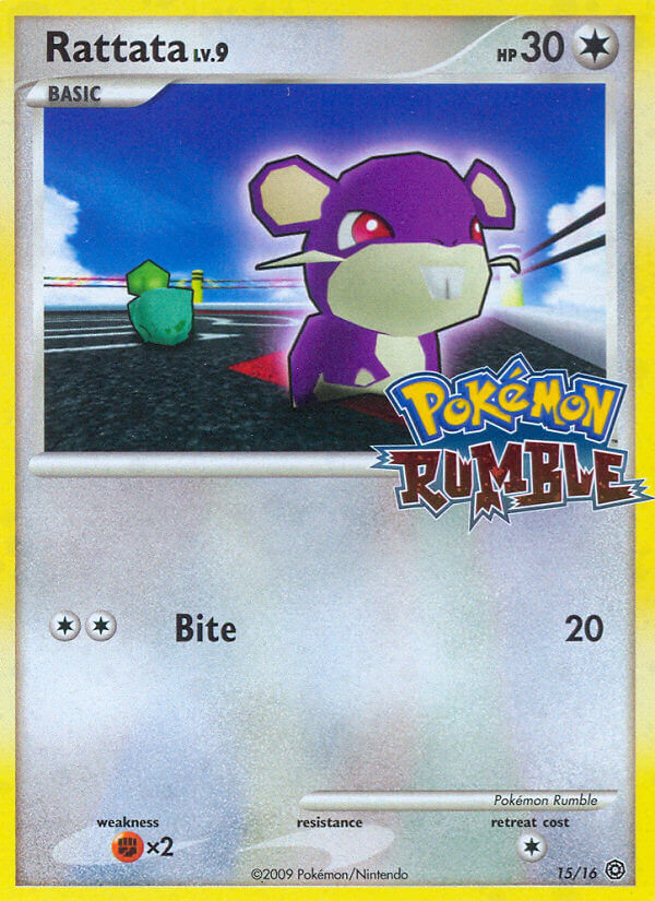 Rattata (15/16) [Pokémon Rumble] | Jomio and Rueliete's Cards and Comics