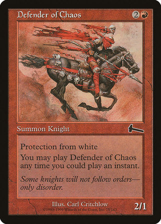 Defender of Chaos [Urza's Legacy] | Jomio and Rueliete's Cards and Comics