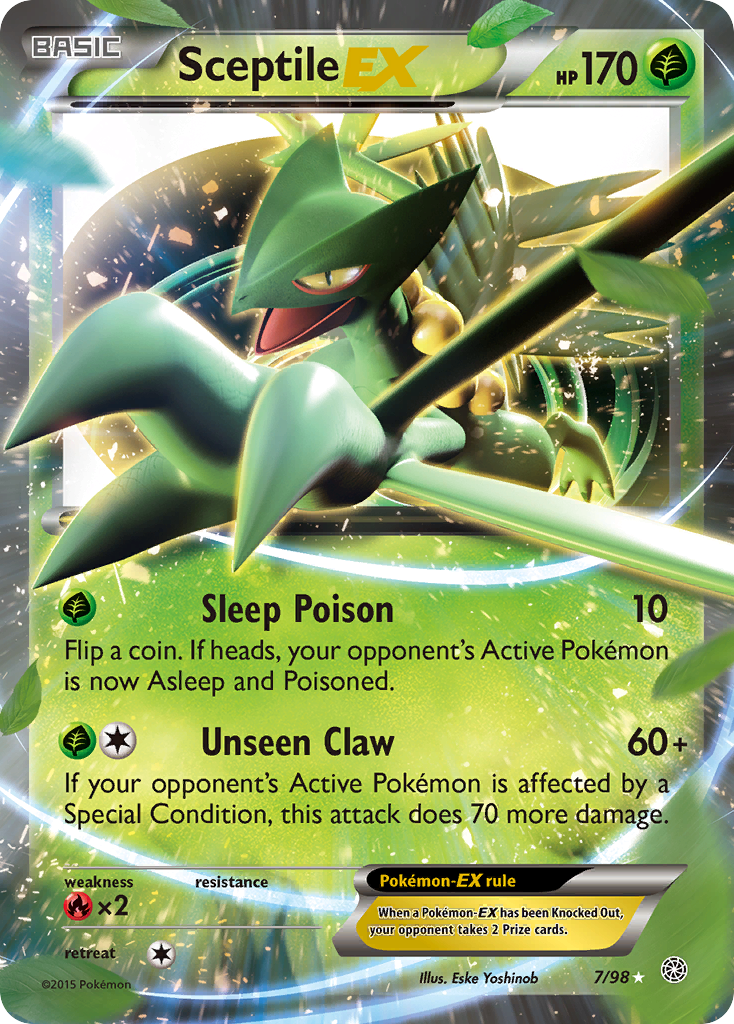 Sceptile EX (7/98) [XY: Ancient Origins] | Jomio and Rueliete's Cards and Comics