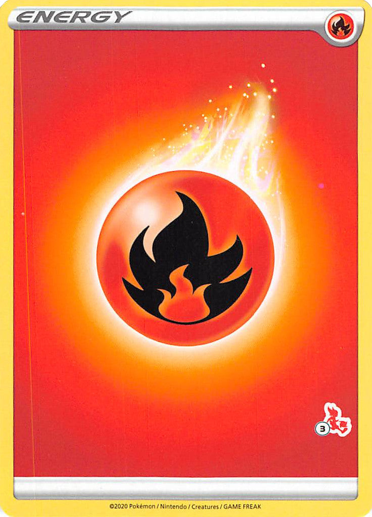 Fire Energy (Cinderace Stamp #3) [Battle Academy 2022] | Jomio and Rueliete's Cards and Comics