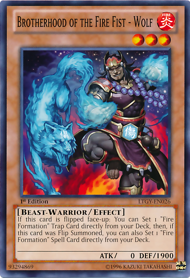 Brotherhood of the Fire Fist - Wolf [LTGY-EN026] Common | Jomio and Rueliete's Cards and Comics