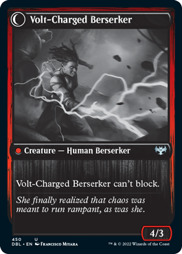 Voltaic Visionary // Volt-Charged Berserker [Innistrad: Double Feature] | Jomio and Rueliete's Cards and Comics