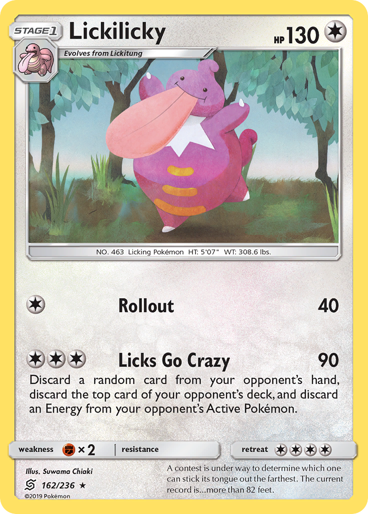Lickilicky (162/236) [Sun & Moon: Unified Minds] | Jomio and Rueliete's Cards and Comics