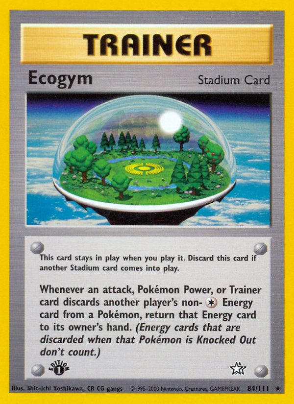 Ecogym (84/111) [Neo Genesis 1st Edition] | Jomio and Rueliete's Cards and Comics