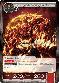 Barrooga, the Raging Fire Beast (1-060) [The Dawn of Valhalla] | Jomio and Rueliete's Cards and Comics
