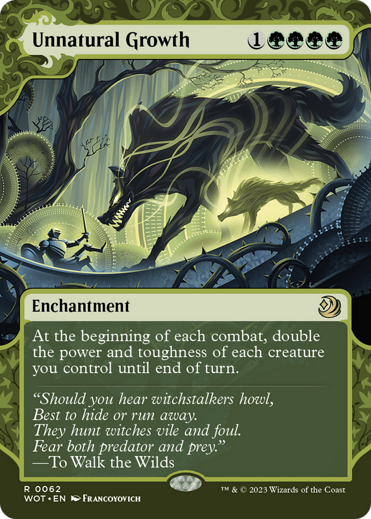 Unnatural Growth [Wilds of Eldraine: Enchanting Tales] | Jomio and Rueliete's Cards and Comics