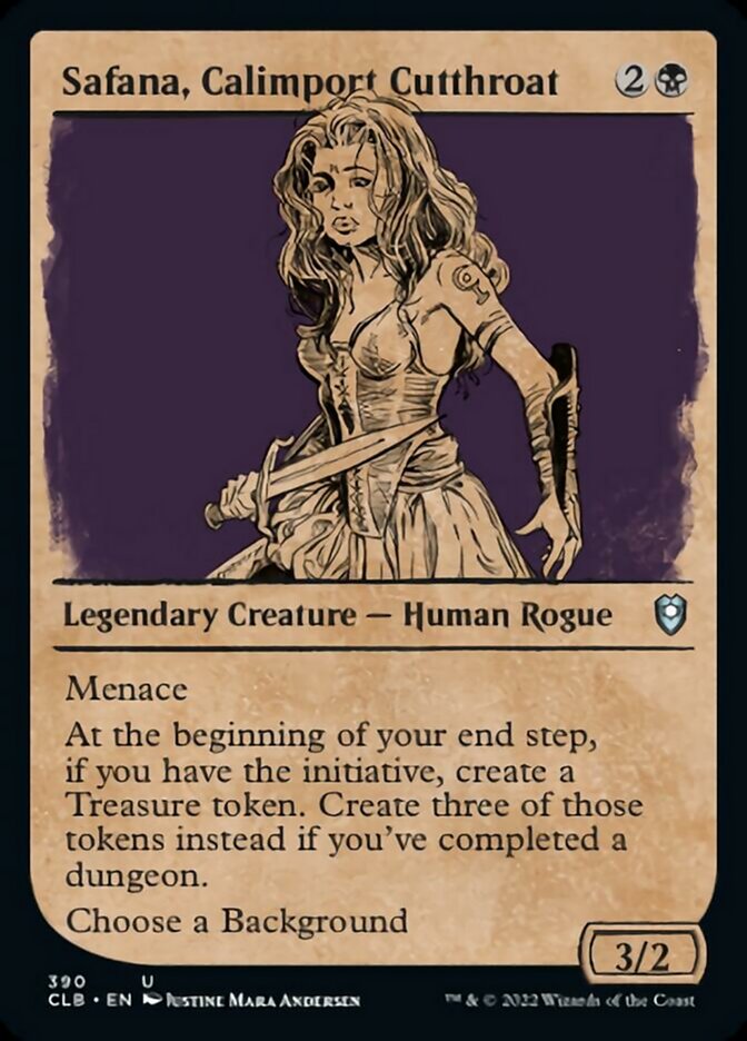 Safana, Calimport Cutthroat (Showcase) [Commander Legends: Battle for Baldur's Gate] | Jomio and Rueliete's Cards and Comics