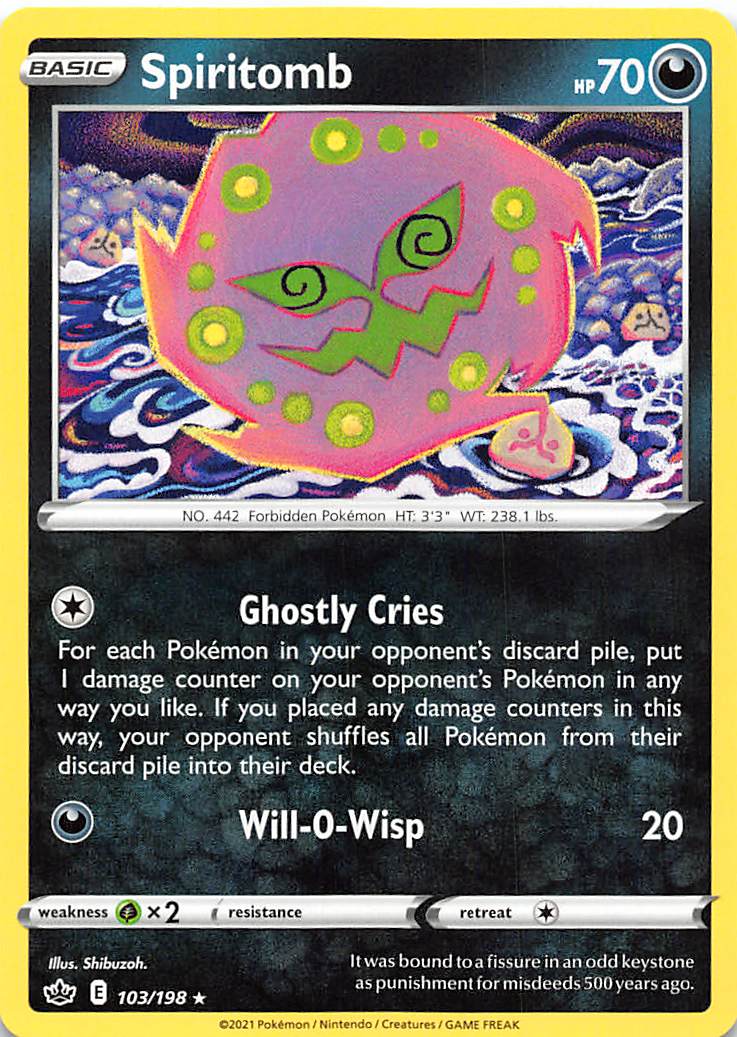 Spiritomb (103/198) [Sword & Shield: Chilling Reign] | Jomio and Rueliete's Cards and Comics