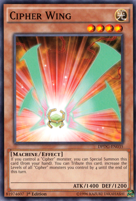 Cipher Wing [DPDG-EN035] Common | Jomio and Rueliete's Cards and Comics