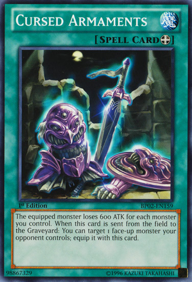 Cursed Armaments [BP02-EN159] Common | Jomio and Rueliete's Cards and Comics