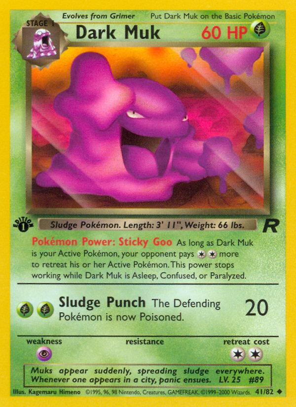 Dark Muk (41/82) [Team Rocket 1st Edition] | Jomio and Rueliete's Cards and Comics