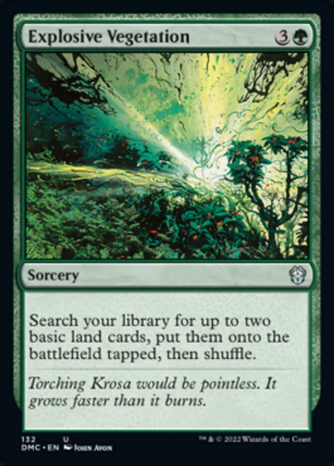 Explosive Vegetation [Dominaria United Commander] | Jomio and Rueliete's Cards and Comics