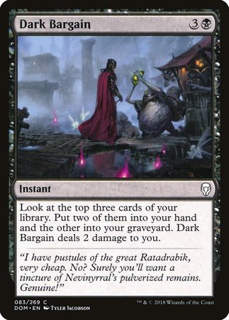 Dark Bargain [Dominaria] | Jomio and Rueliete's Cards and Comics