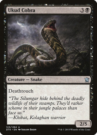 Ukud Cobra [Dragons of Tarkir] | Jomio and Rueliete's Cards and Comics
