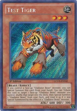 Test Tiger [LCGX-EN242] Secret Rare | Jomio and Rueliete's Cards and Comics
