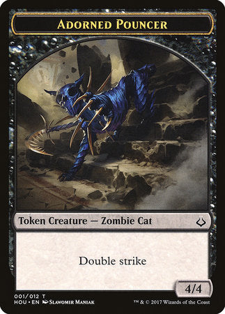 Adorned Pouncer Token [Hour of Devastation Tokens] | Jomio and Rueliete's Cards and Comics