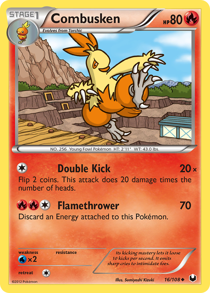 Combusken (16/108) [Black & White: Dark Explorers] | Jomio and Rueliete's Cards and Comics