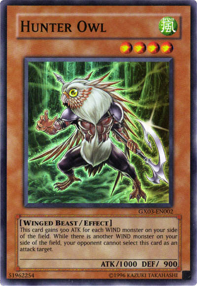 Hunter Owl [GX03-EN002] Super Rare | Jomio and Rueliete's Cards and Comics