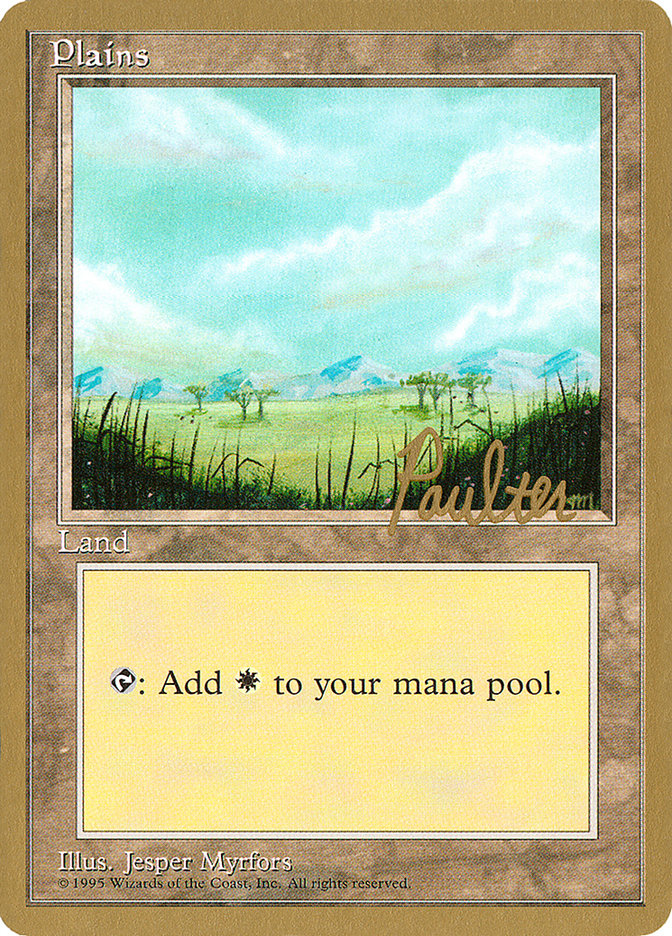 Plains (pp365) (Preston Poulter) [Pro Tour Collector Set] | Jomio and Rueliete's Cards and Comics