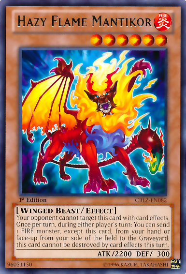 Hazy Flame Mantikor [CBLZ-EN082] Rare | Jomio and Rueliete's Cards and Comics