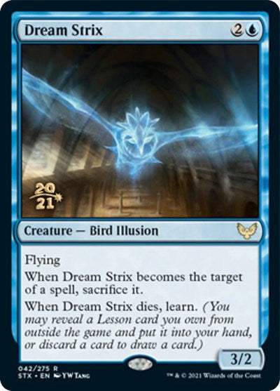 Dream Strix [Strixhaven: School of Mages Prerelease Promos] | Jomio and Rueliete's Cards and Comics