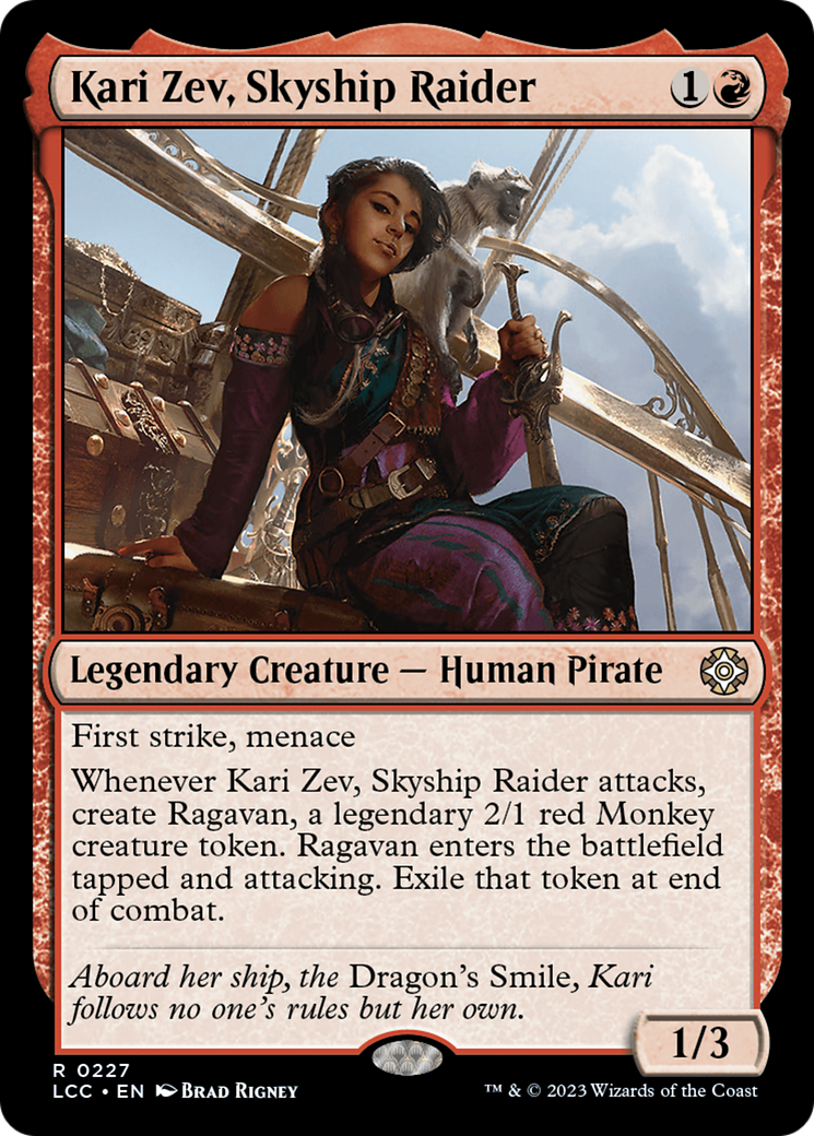 Kari Zev, Skyship Raider [The Lost Caverns of Ixalan Commander] | Jomio and Rueliete's Cards and Comics