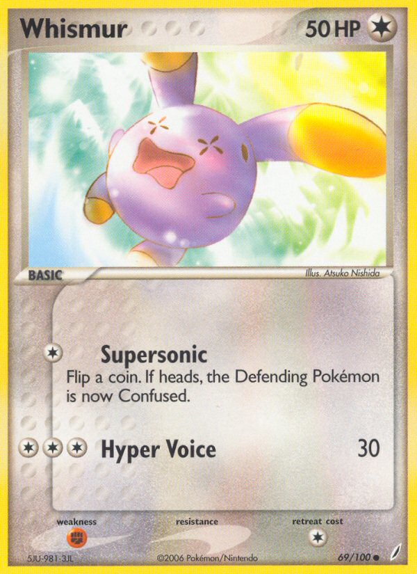 Whismur (69/100) [EX: Crystal Guardians] | Jomio and Rueliete's Cards and Comics