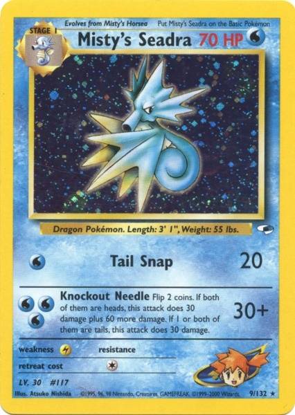 Misty's Seadra (9/132) [Gym Heroes Unlimited] | Jomio and Rueliete's Cards and Comics