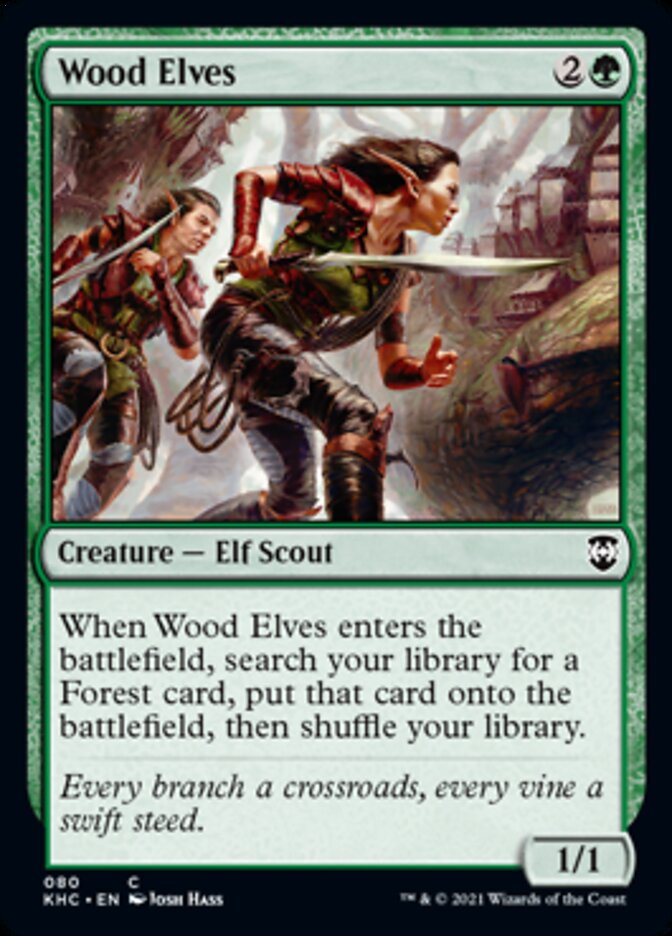 Wood Elves [Kaldheim Commander] | Jomio and Rueliete's Cards and Comics