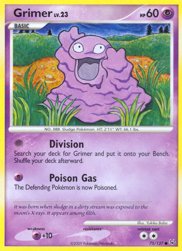 Grimer (75/127) [Platinum: Base Set] | Jomio and Rueliete's Cards and Comics