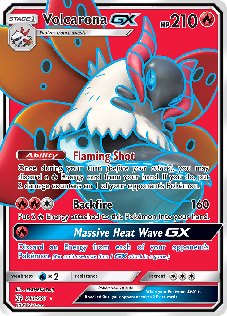 Volcarona GX (213/236) [Sun & Moon: Cosmic Eclipse] | Jomio and Rueliete's Cards and Comics