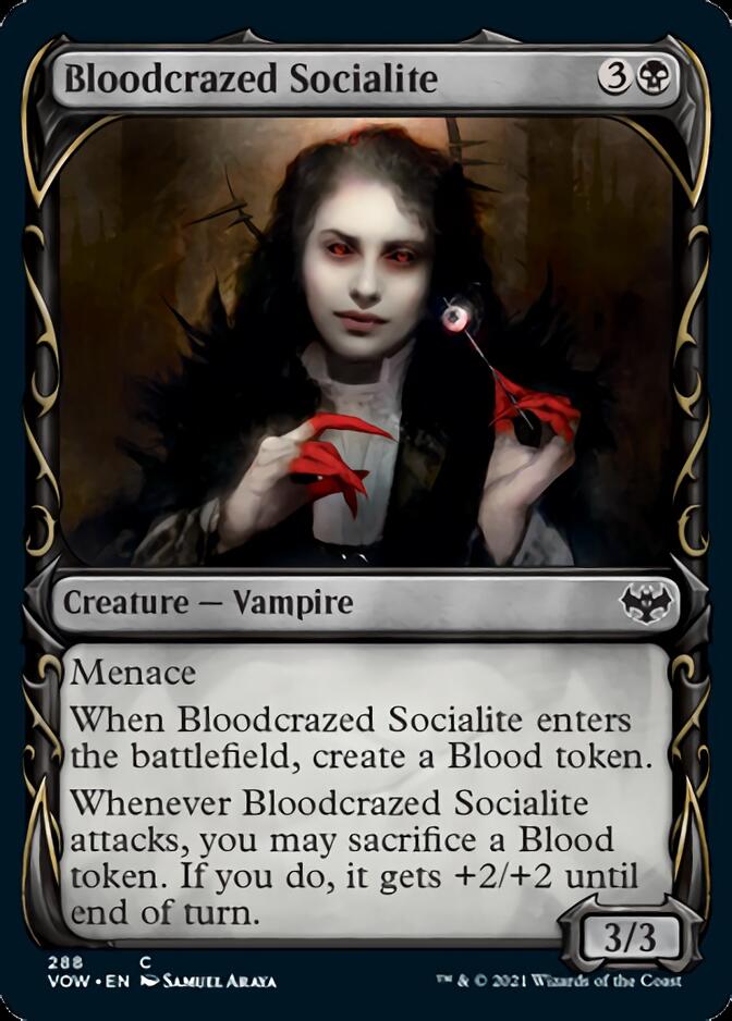 Bloodcrazed Socialite (Showcase Fang Frame) [Innistrad: Crimson Vow] | Jomio and Rueliete's Cards and Comics